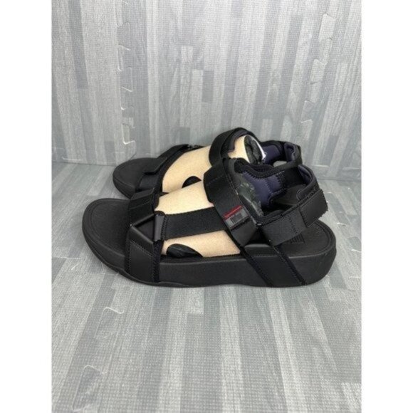 FitFlop Ryker Sandals Black Men's 12.5 - Picture 1 of 7